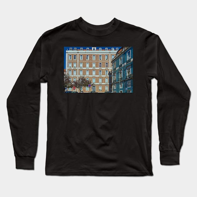 Lisbon tiles Long Sleeve T-Shirt by mbangert